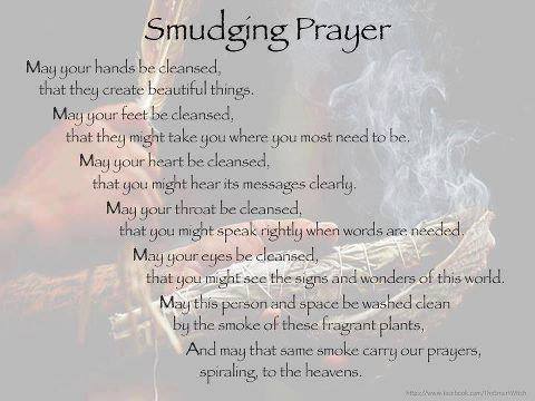 Smudging prayer